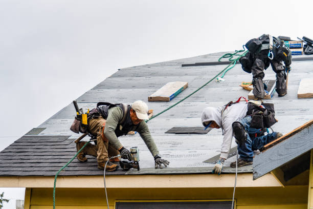 Professional Roof Replacement technician working in Broomes Island, MD